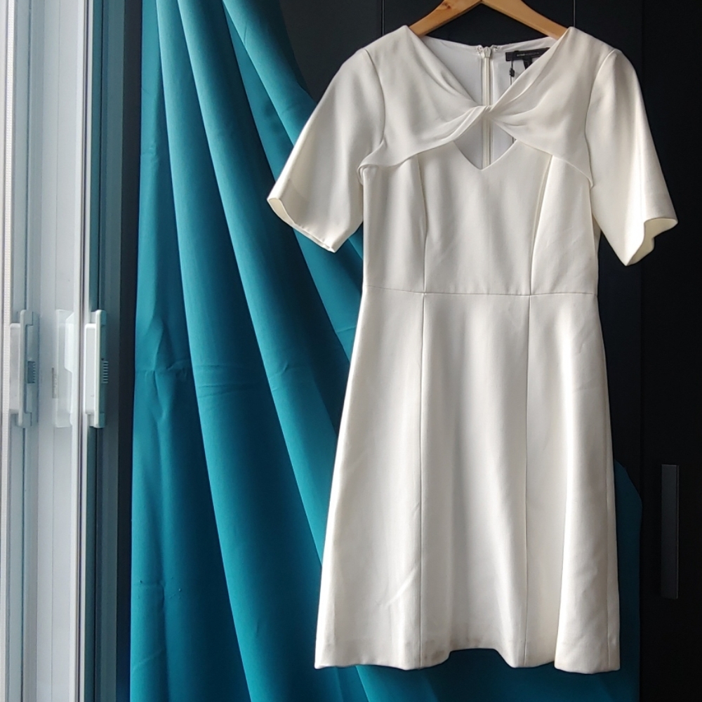 BCBGMaxAzria Cypress Shawl-Top Dress